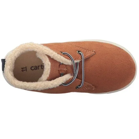 Carter's Toddler Kids Boys Sneaker Boot Faux Suede Winter Lace-Up Shoe B… - Picture 8 of 9
